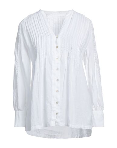 Shop 120% Lino Woman Shirt White Size 12 Linen