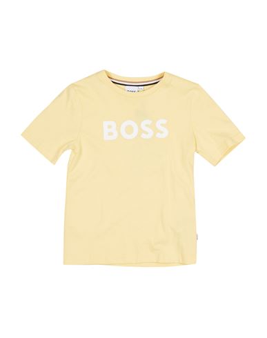 Hugo Boss Babies' T-shirt Con Stampa In Yellow
