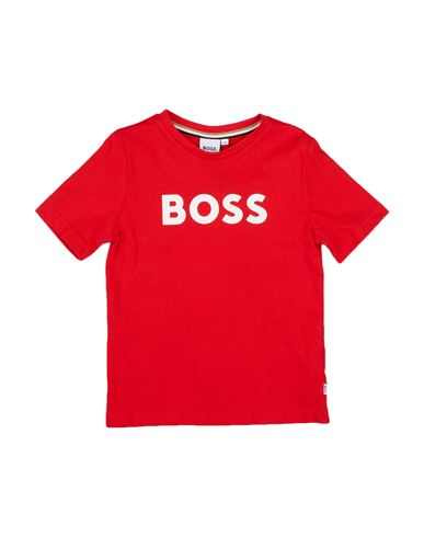 Shop Hugo Boss Boss Toddler Boy T-shirt Red Size 6 Cotton