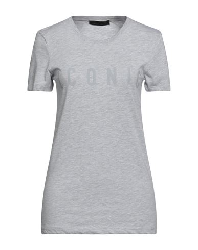 Frankie Morello Woman T-shirt Light Grey Size S Cotton