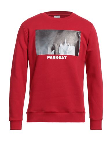 Parkoat Man Sweatshirt Red Size M Cotton, Polyester