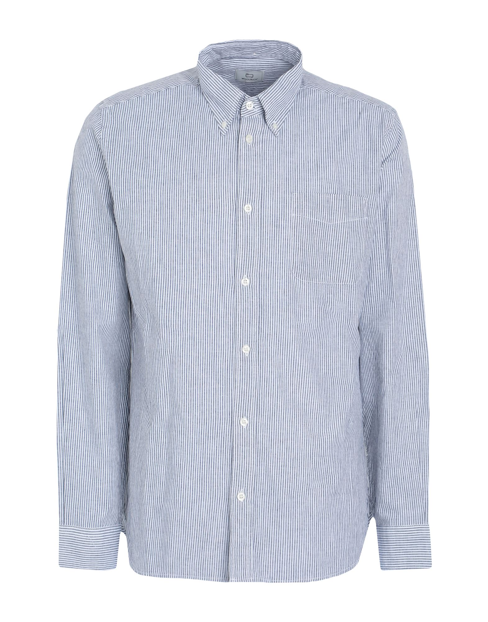 Woolrich Shirts In Navy Blue