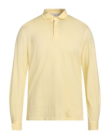 Filippo De Laurentiis Man Polo Shirt Light Yellow Size 40 Cotton