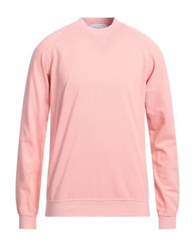 FILIPPO DE LAURENTIIS FILIPPO DE LAURENTIIS MAN SWEATSHIRT SALMON PINK SIZE 40 COTTON