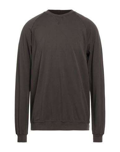 Filippo De Laurentiis Man Sweatshirt Khaki Size 46 Cotton In Grey
