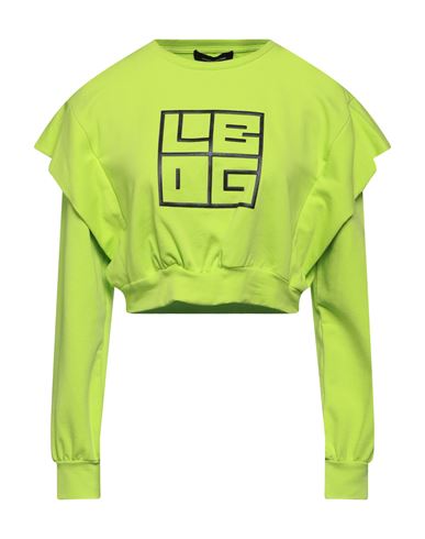 Shop Les Bourdelles Des Garçons Woman Sweatshirt Acid Green Size L Cotton