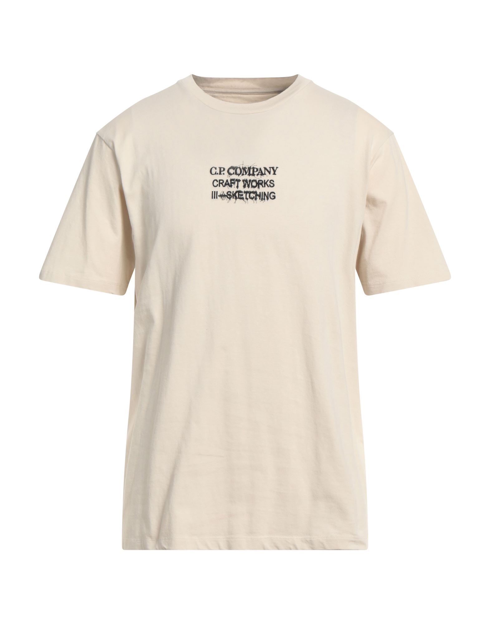 C.p. Company T-shirts In Beige