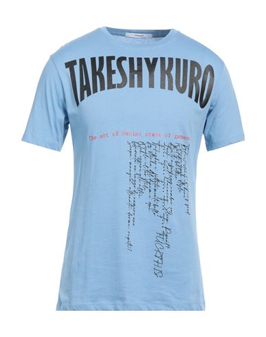 Takeshy Kurosawa Man T-shirt Sky Blue Size S Cotton