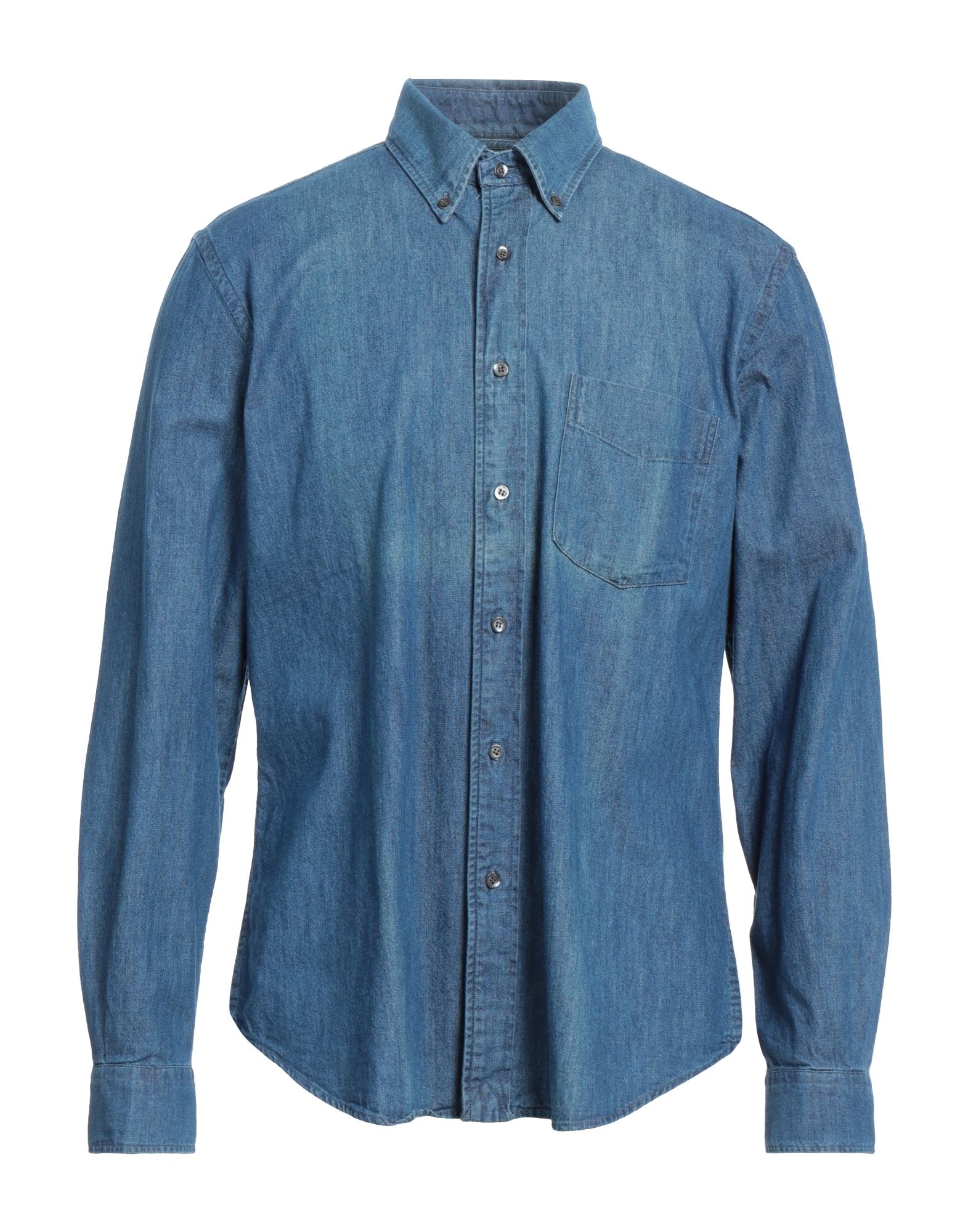 Aspesi Denim Shirts In Blue