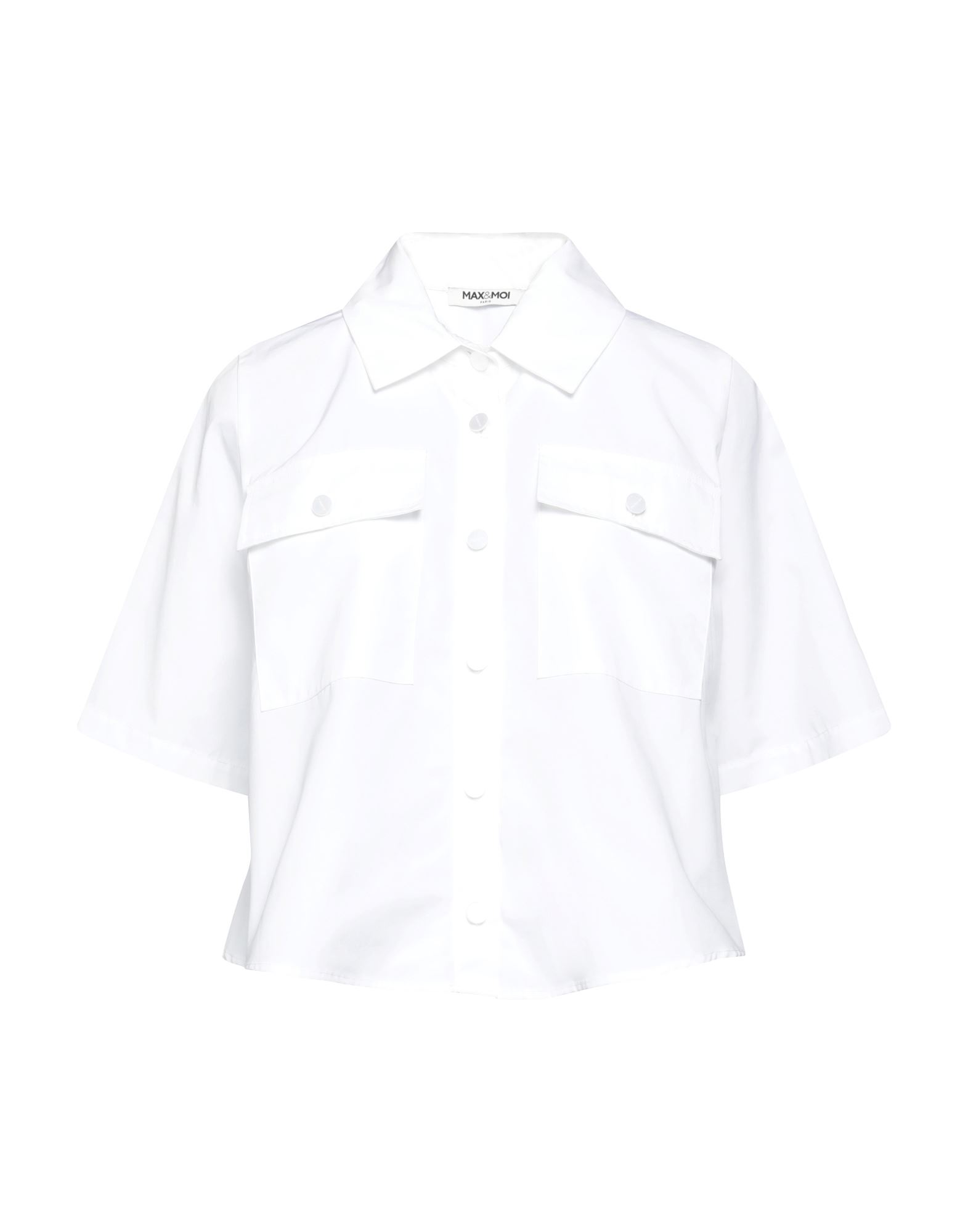 Max & Moi Woman Shirt White Size 2 Cotton