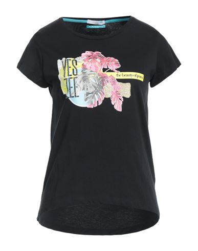 Yes Zee By Essenza Woman T-shirt Black Size Xs Cotton