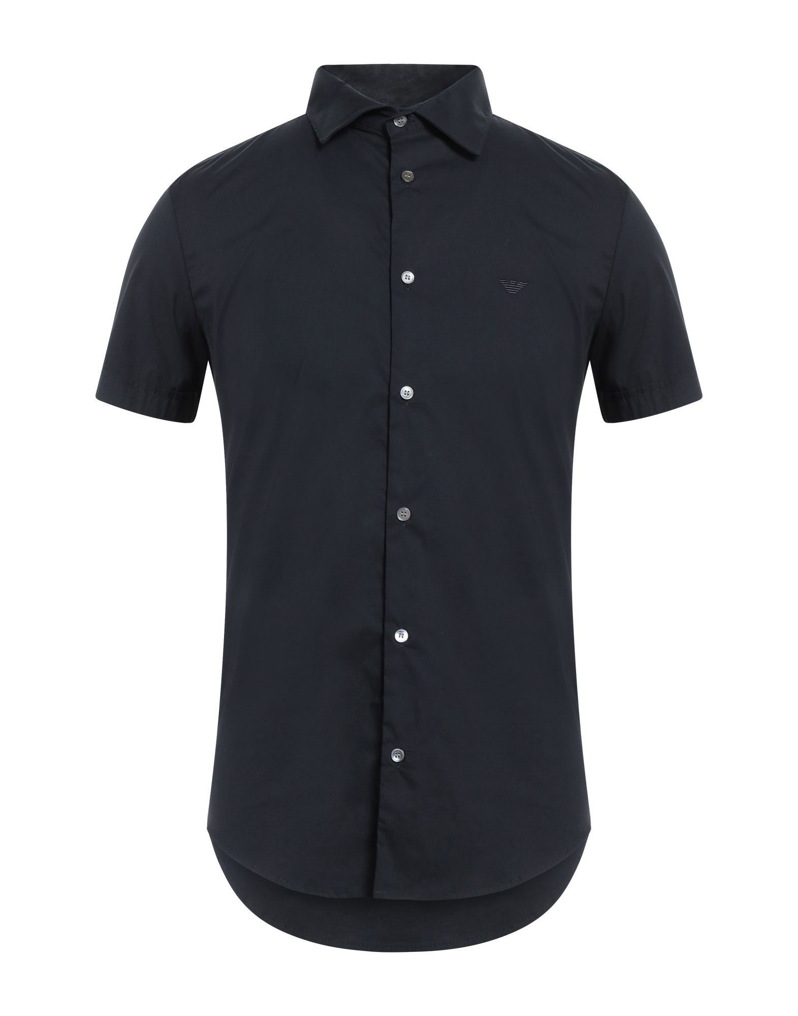Emporio Armani Slim Fit Button Down Shirt In Black