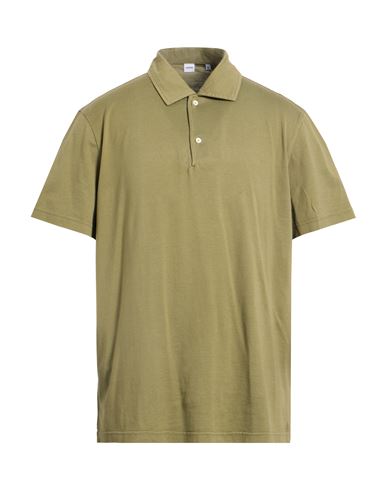 Aspesi Man Polo Shirt Sage Green Size Xl Cotton In Green