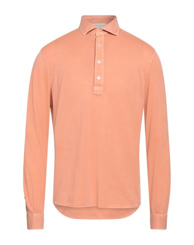 Filippo De Laurentiis Man Polo Shirt Salmon Pink Size 40 Cotton