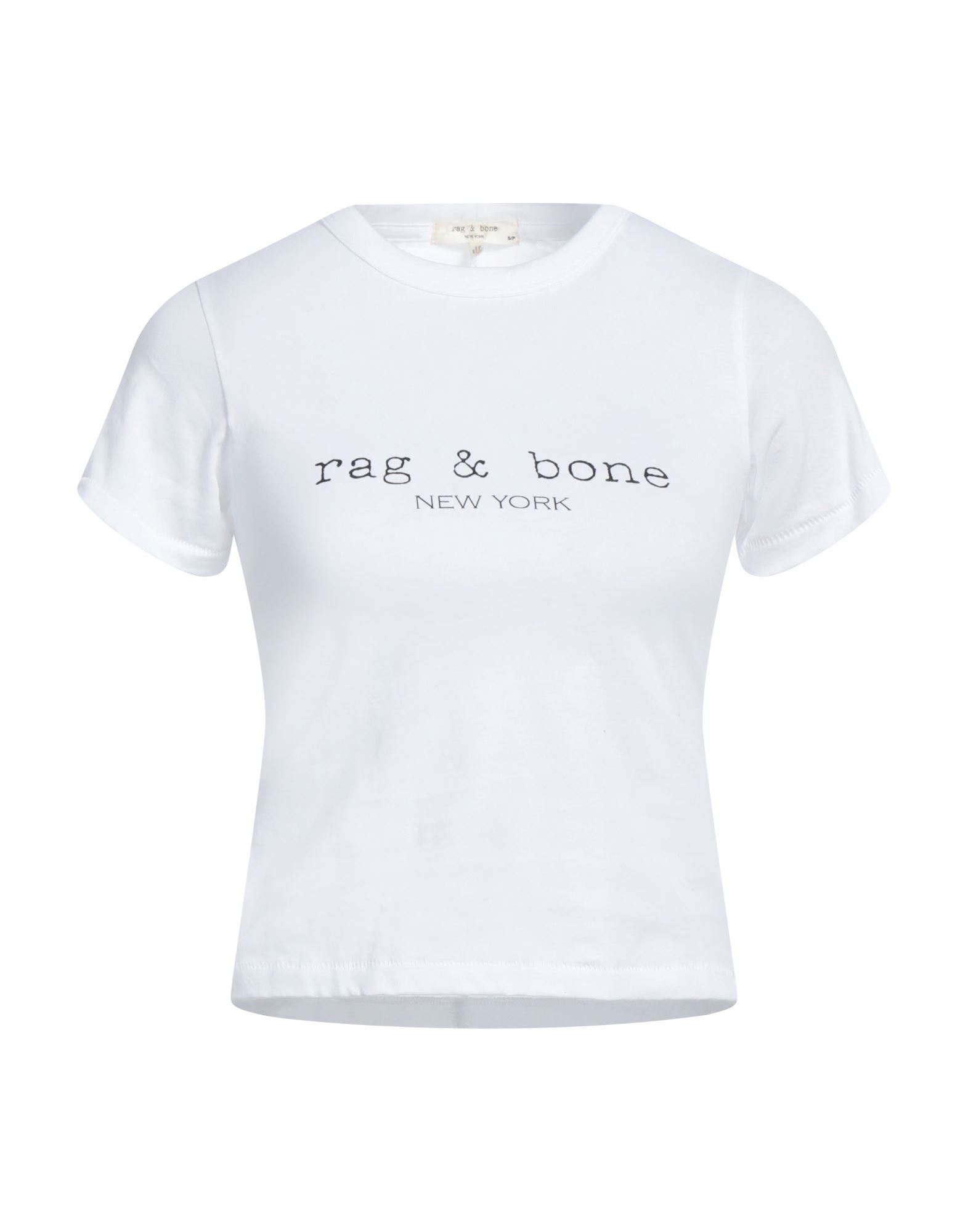 Rag & Bone Woman T-shirt White Size Xxs Organic Cotton
