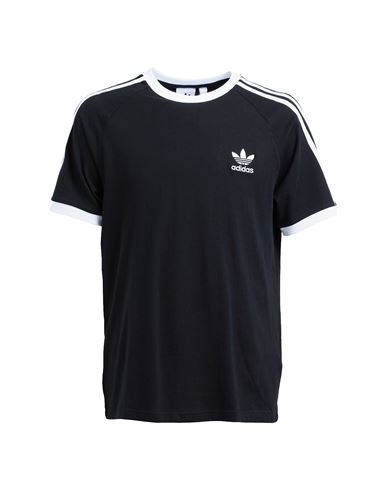 Adidas Originals T-shirt Mit Streifen In Black/white | ModeSens
