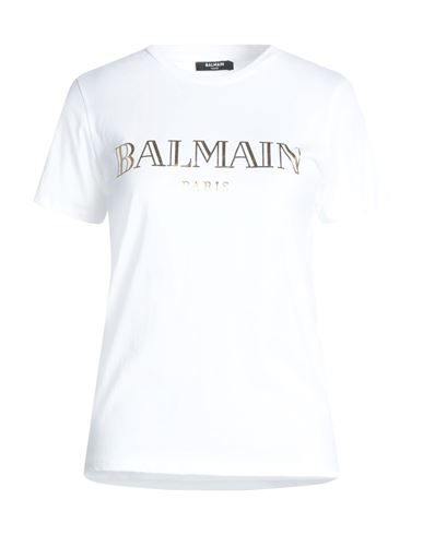 Balmain Woman T-shirt White Size Xxs Cotton