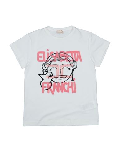 Elisabetta Franchi Babies'  Toddler Girl T-shirt Ivory Size 6 Cotton, Elastane In White