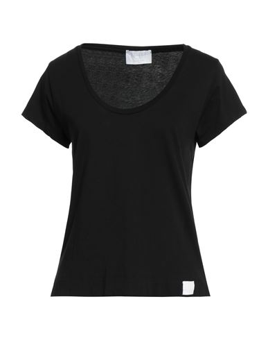 Shop Daniele Fiesoli Woman T-shirt Black Size 3 Cotton