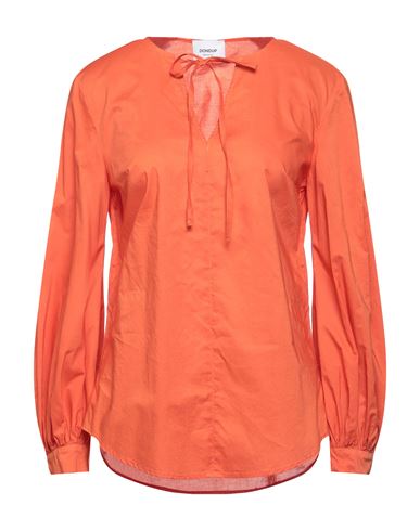 Shop Dondup Woman Top Orange Size 6 Cotton
