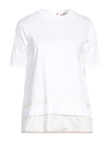 Herno Woman T-shirt White Size 8 Cotton, Polyester