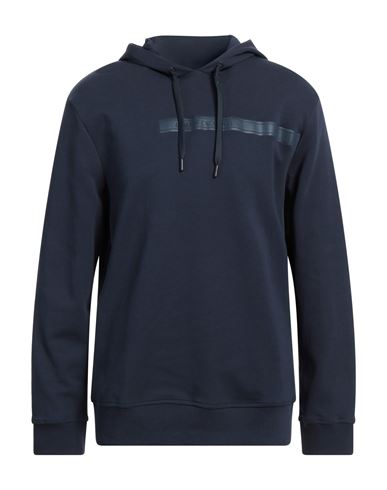 Armani Exchange Man Sweatshirt Navy Blue Size M Cotton, Polyester, Elastane