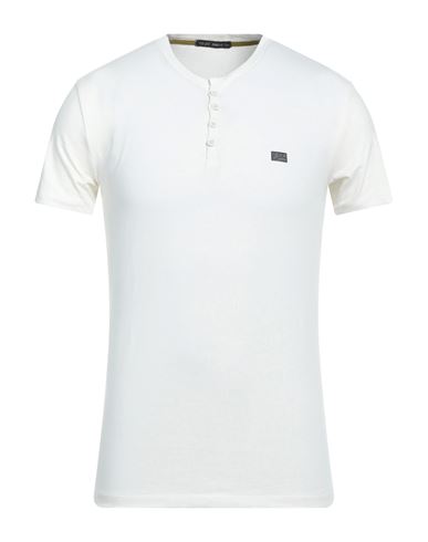 Yes Zee By Essenza Man T-shirt White Size Xxl Cotton, Elastane