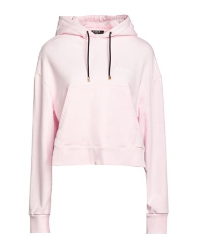 Balmain Woman Sweatshirt Light Pink Size Xxs Cotton, Elastane