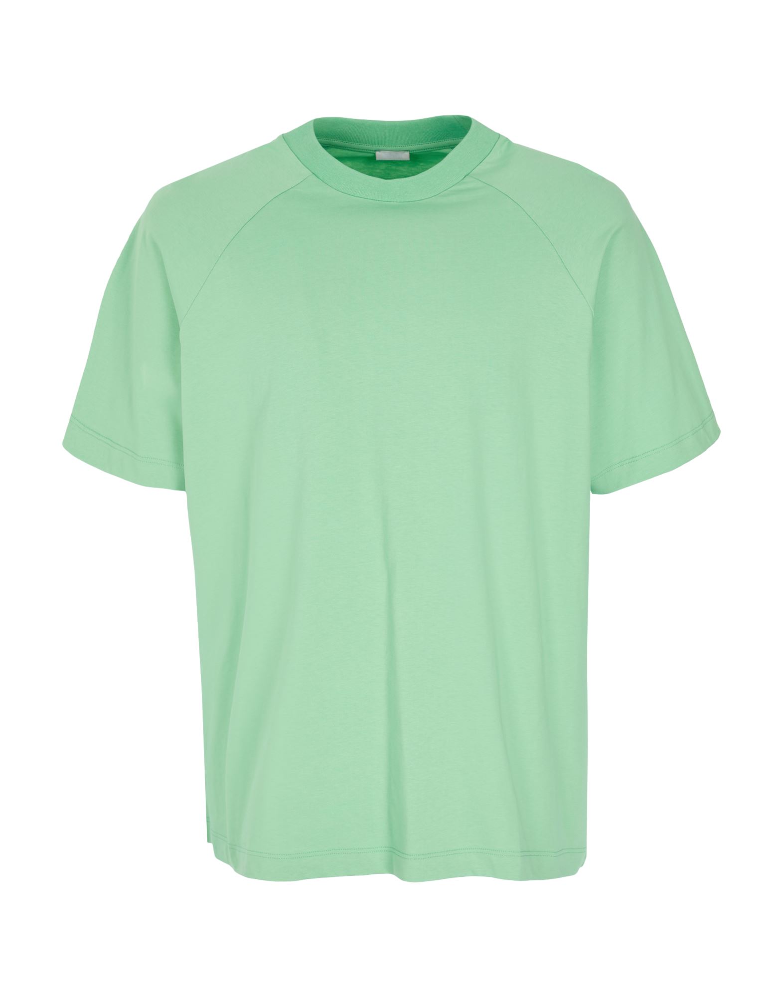 Shop 8 By Yoox Organic Cotton Raglan Shoulder T-shirt Man T-shirt Green Size Xxl Cotton