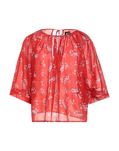 Fisico Cristina Ferrari Fisico Woman Blouse Tomato Red Size M Cotton