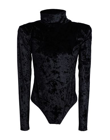 Amen Woman Bodysuit Black Size 10 Polyester, Elastane, Glass