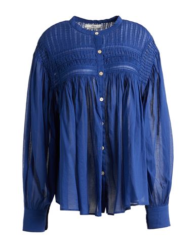 Isabel Marant Étoile Woman T-shirt Azure Size 8 Cotton In Blue