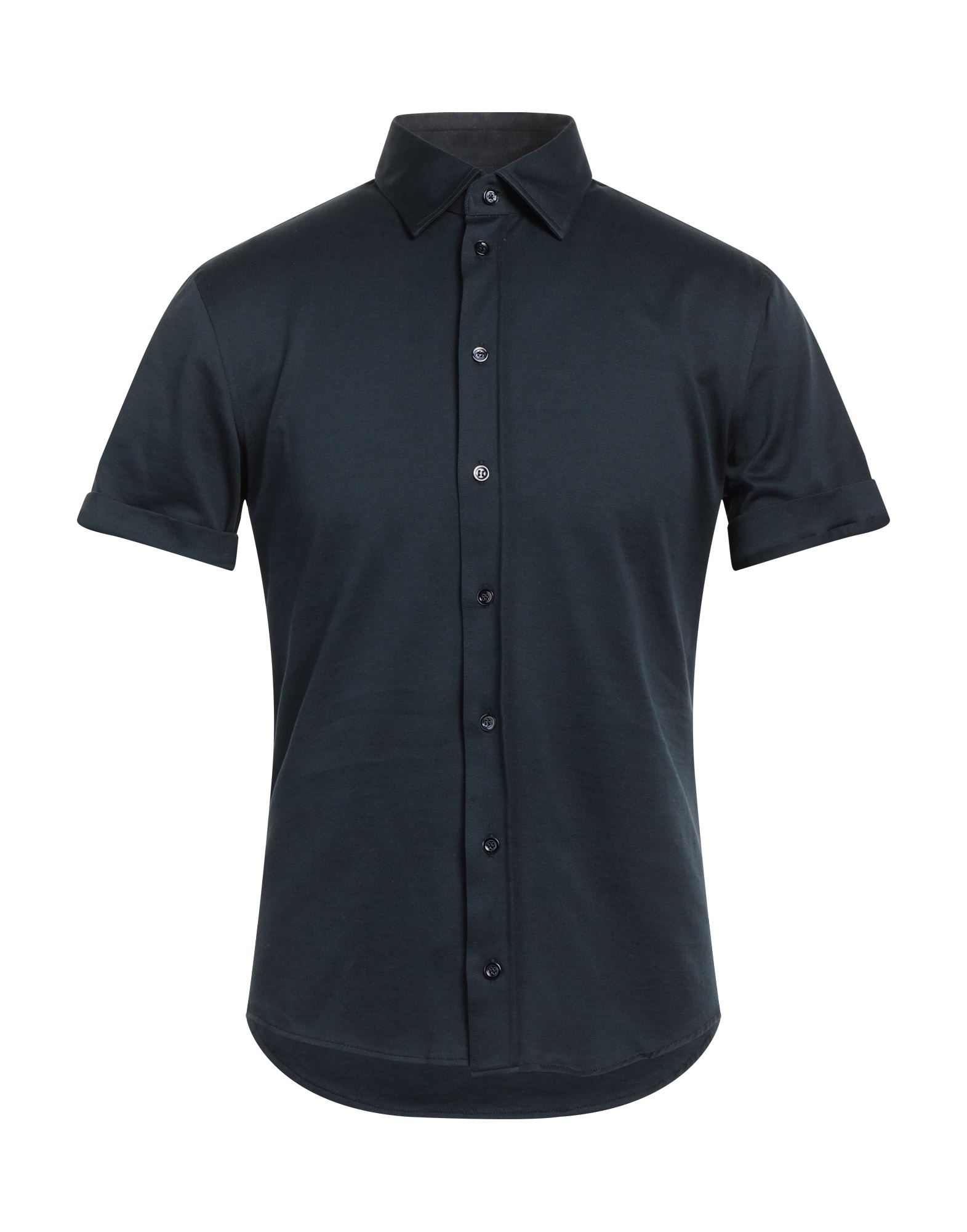 Emporio Armani Slim Fit Button Down Shirt In Black