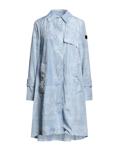 Peuterey Woman Overcoat & Trench Coat Sky Blue Size 10 Polyester In Blue