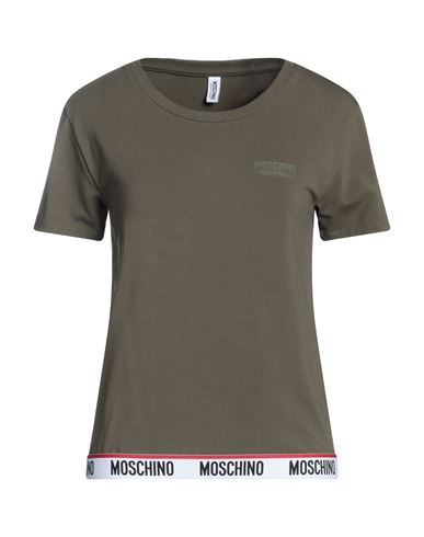 Moschino Woman Undershirt Military Green Size Xs Cotton, Elastane
