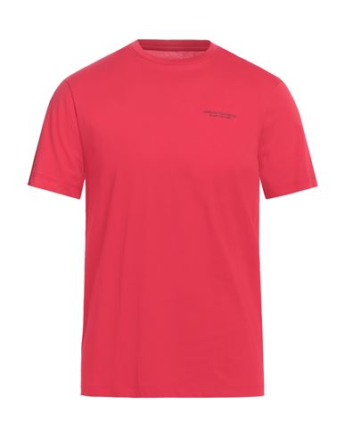 Armani Exchange Man T-shirt Tomato Red Size L Cotton In Red