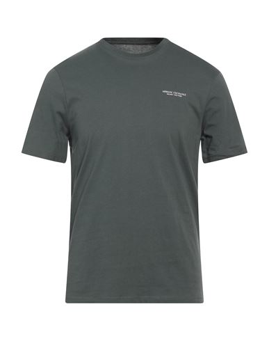 Armani Exchange Man T-shirt Dark Green Size Xxl Cotton