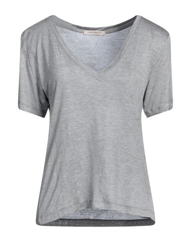 Hinnominate Woman T-shirt Grey Size L Modal