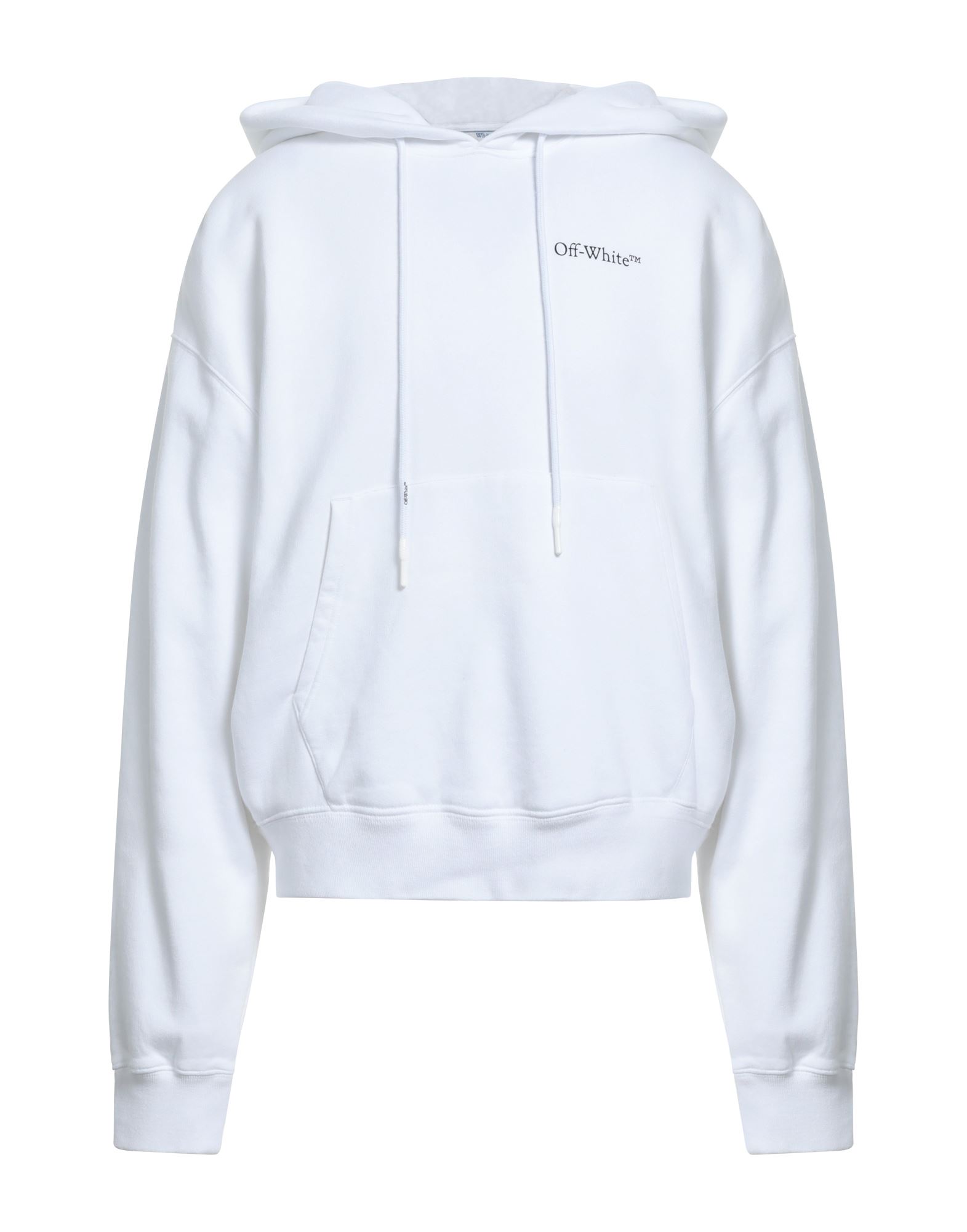 Off-white Man Sweatshirt White Size L Cotton, Elastane