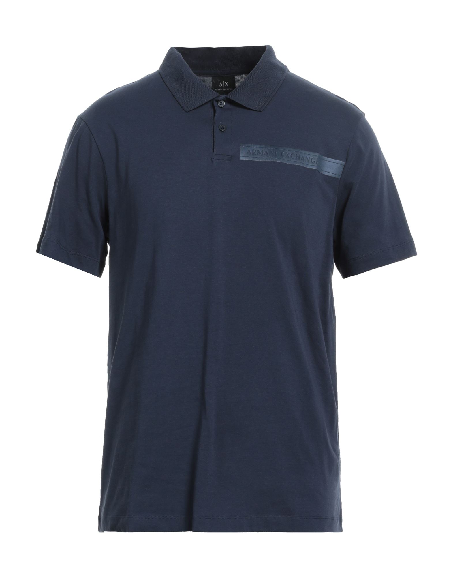 Armani Exchange Polo Shirts In Navy Blue