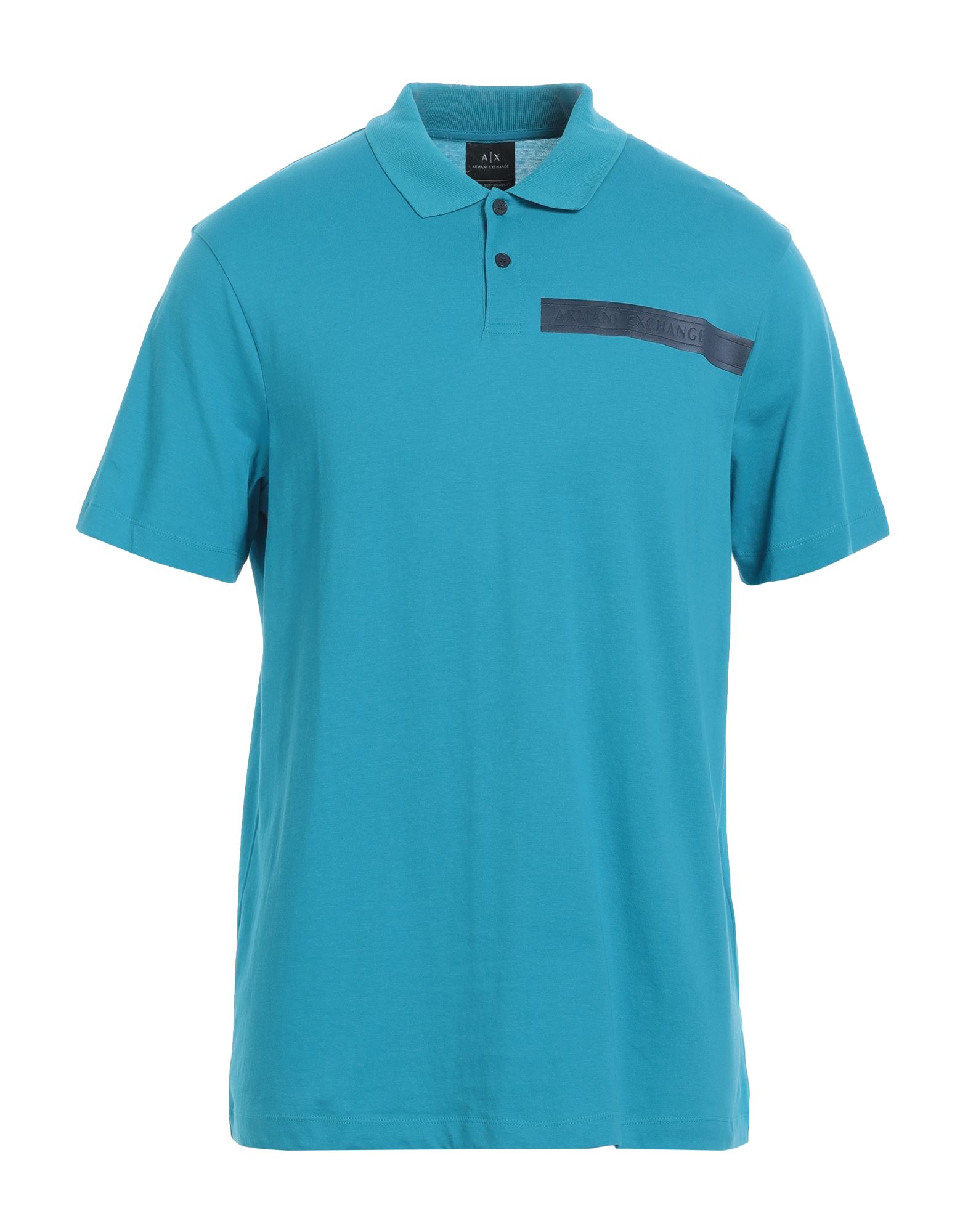 Armani Exchange Polo Shirts In Blue