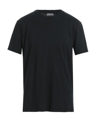Tagliatore Fine-knit Mako Cotton T-shirt In Black