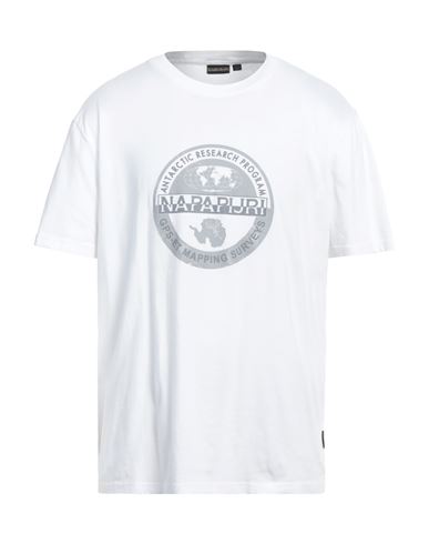 Napapijri Man T-shirt White Size L Cotton