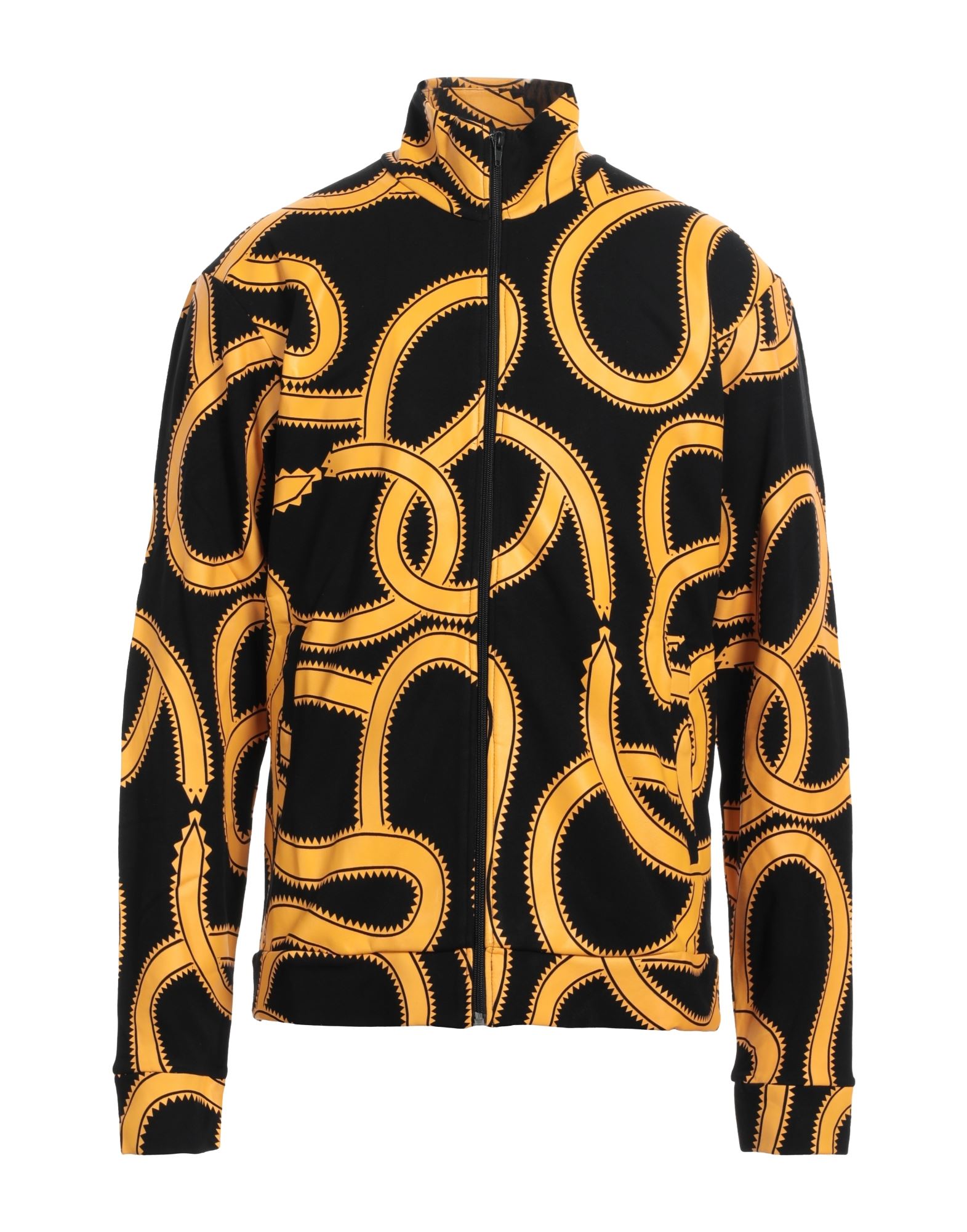 Marcelo Burlon County Of Milan Marcelo Burlon Man Sweatshirt Black Size L Viscose, Polyamide, Elastane, Polyester In Black