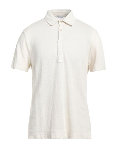 Boglioli Man Polo Shirt Off White Size 3xl Linen
