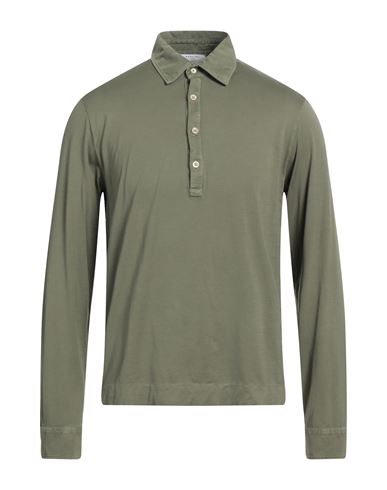 Boglioli Man Polo Shirt Military Green Size Xl Cotton