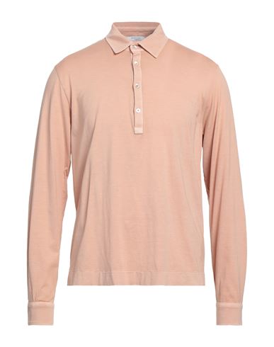 Boglioli Man Polo Shirt Blush Size M Cotton In Pink