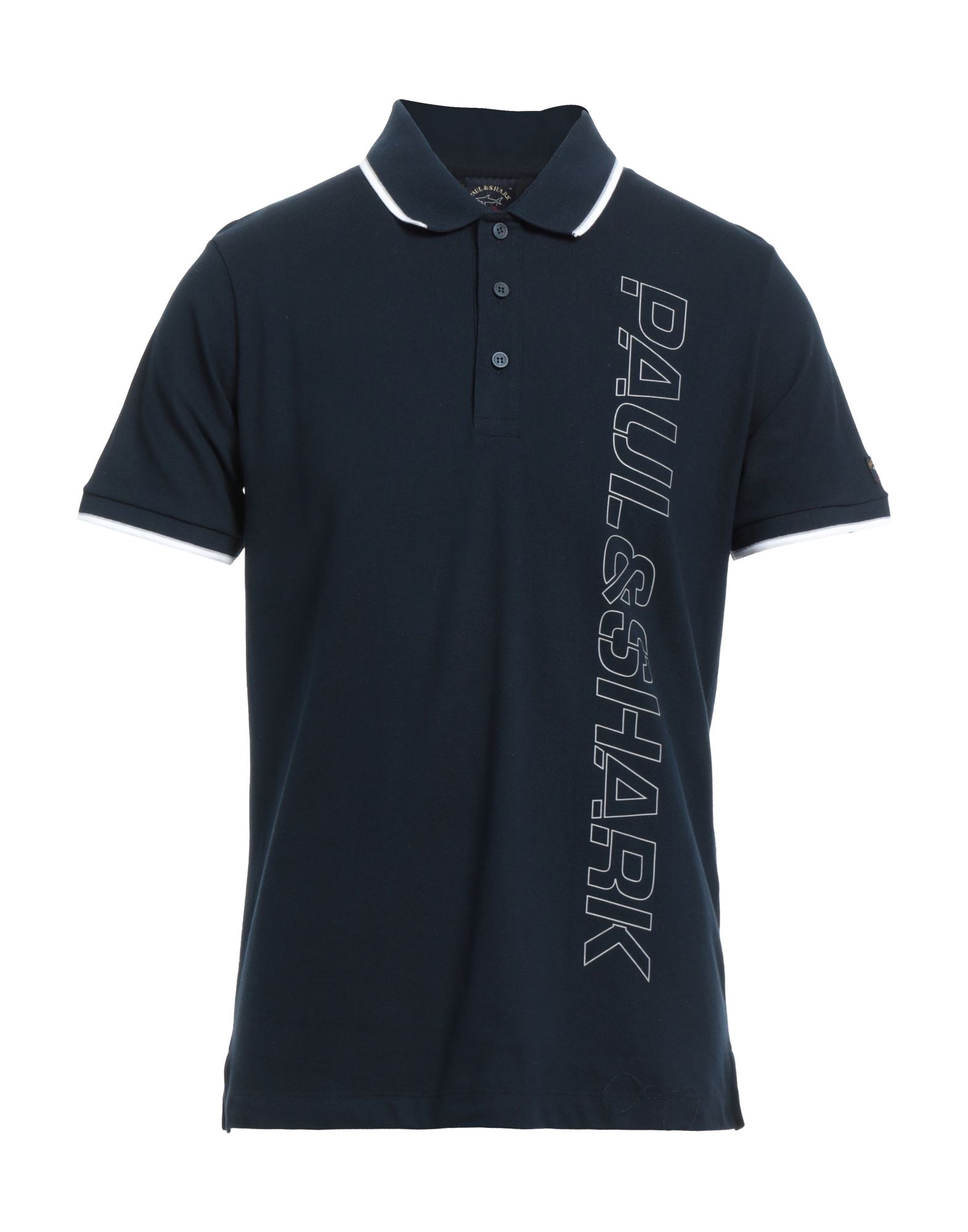 Paul & Shark Man Polo Shirt Midnight Blue Size Xs Cotton