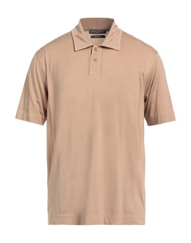 Shop Daniele Fiesoli Man Polo Shirt Light Brown Size Xl Cupro, Cotton In Beige