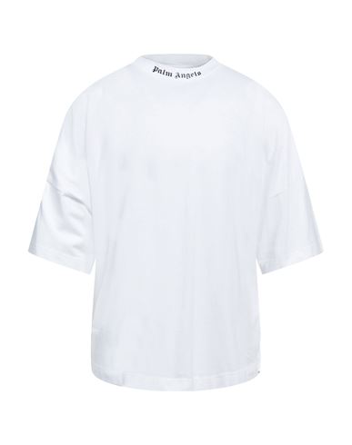 Palm Angels Man T-shirt White Size L Cotton